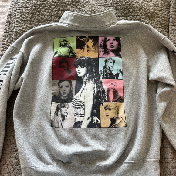 Taylor Swift Eras Tour Merch - Gray Half Zip - Picture 1 of 7